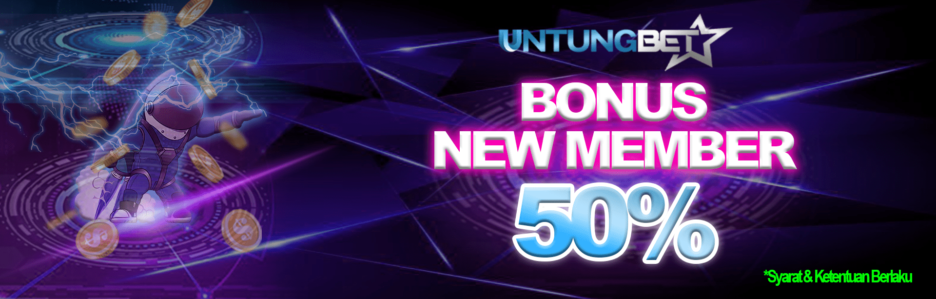 BONUS NEW MEMBER 50%