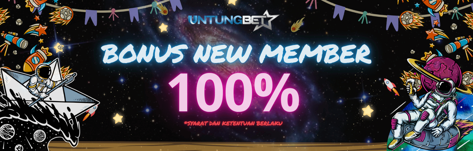 Bonus New Member 100% Untungbet
